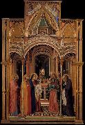 Ambrogio Lorenzetti Presentation at the Temple oil